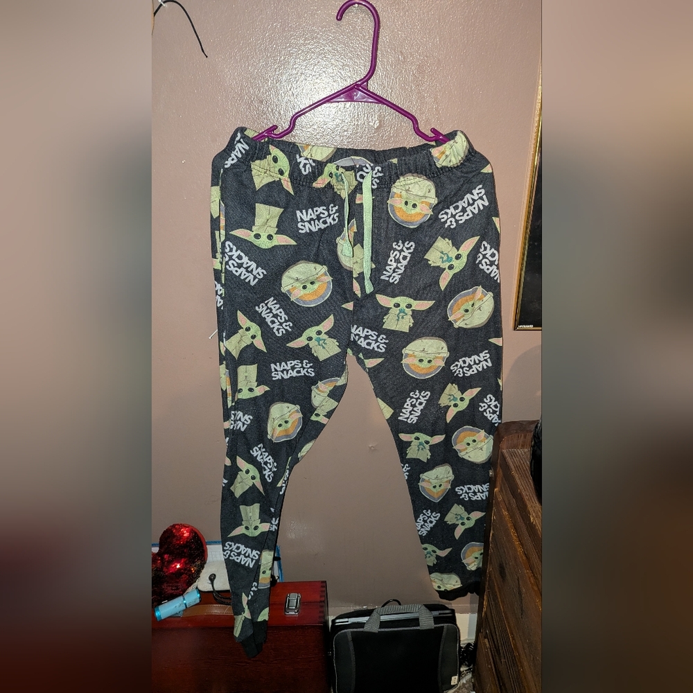 The Mandalorian/Grogu "Naps & Snacks" Pajama Pants